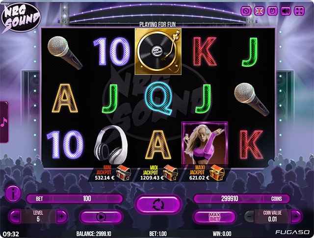 Игровой автомат «NRG Sound» в казино NovaSlots 777