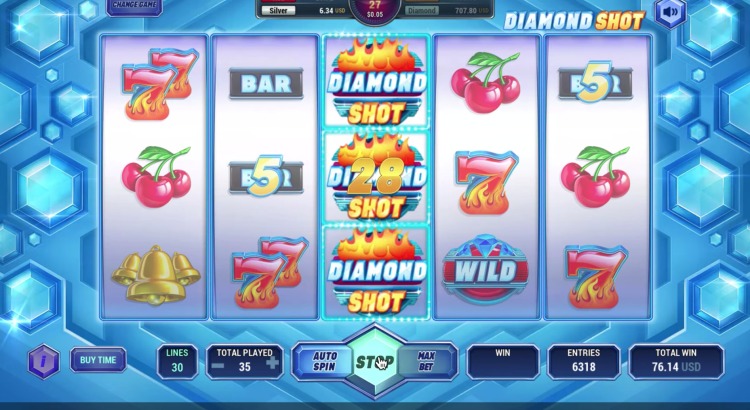 Игровой автомат на реальные деньги «Diamond Shot» в Вулкан Россия