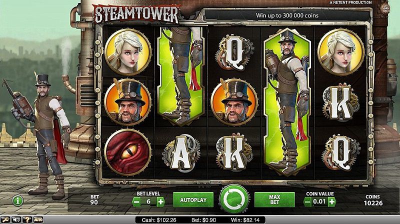Онлайн слоты «Steam Tower» в казино Вулкан Вегас